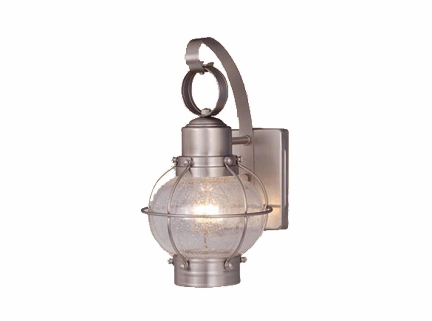 Chatham One Light Outdoor Wall Mount Brushed NickelOutdoor wall sconces with motion sensor
