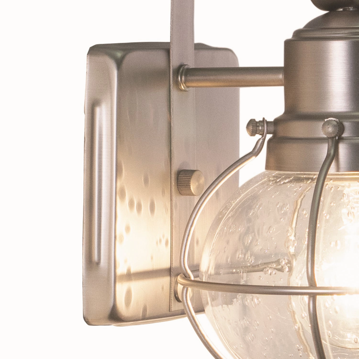 Chatham One Light Outdoor Wall Mount Brushed Nickel
