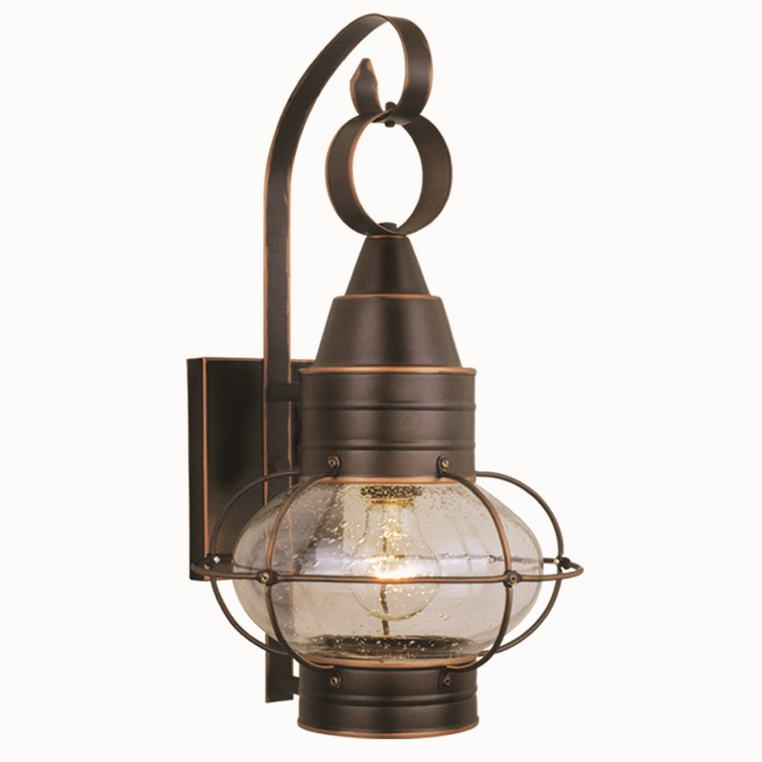 Chatham One Light Outdoor Wall Mount Burnished Bronze