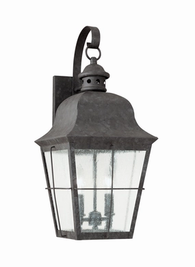 Chatham Two Light Outdoor Wall Lantern Oxidized BronzeOutdoor wall sconces with motion sensor