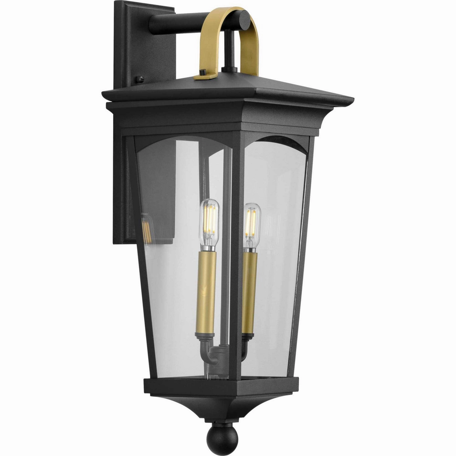 Chatsworth Two Light Wall Lantern BlackOutdoor wall sconces with motion sensor