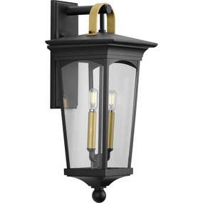 Chatsworth Two Light Wall Lantern BlackOutdoor wall sconces with motion sensor