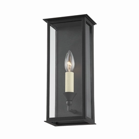 Chauncey One Light Outdoor Wall Sconce Textured BlackOutdoor wall sconces with motion sensor