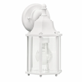 Chesapeake One Light Outdoor Wall Mount WhiteOutdoor wall sconces with motion sensor