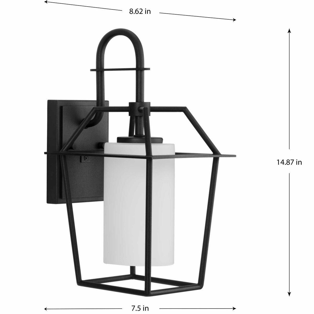 Chilton One Light Outdoor Wall Lantern Black