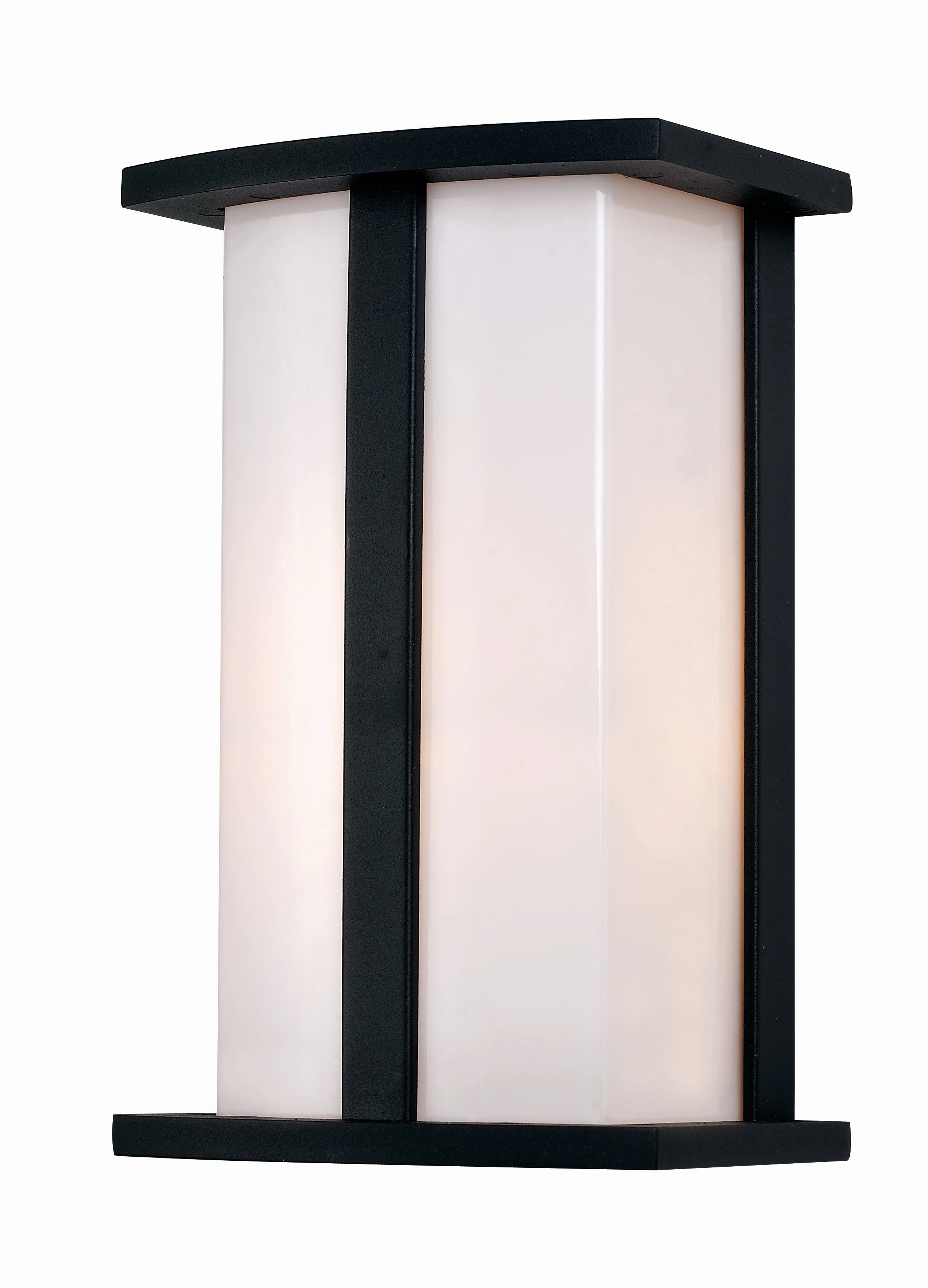 Chime One Light Pocket Lantern BlackOutdoor wall sconces with motion sensor