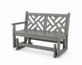 Chippendale 48" Glideroutdoor patio dining furniture set