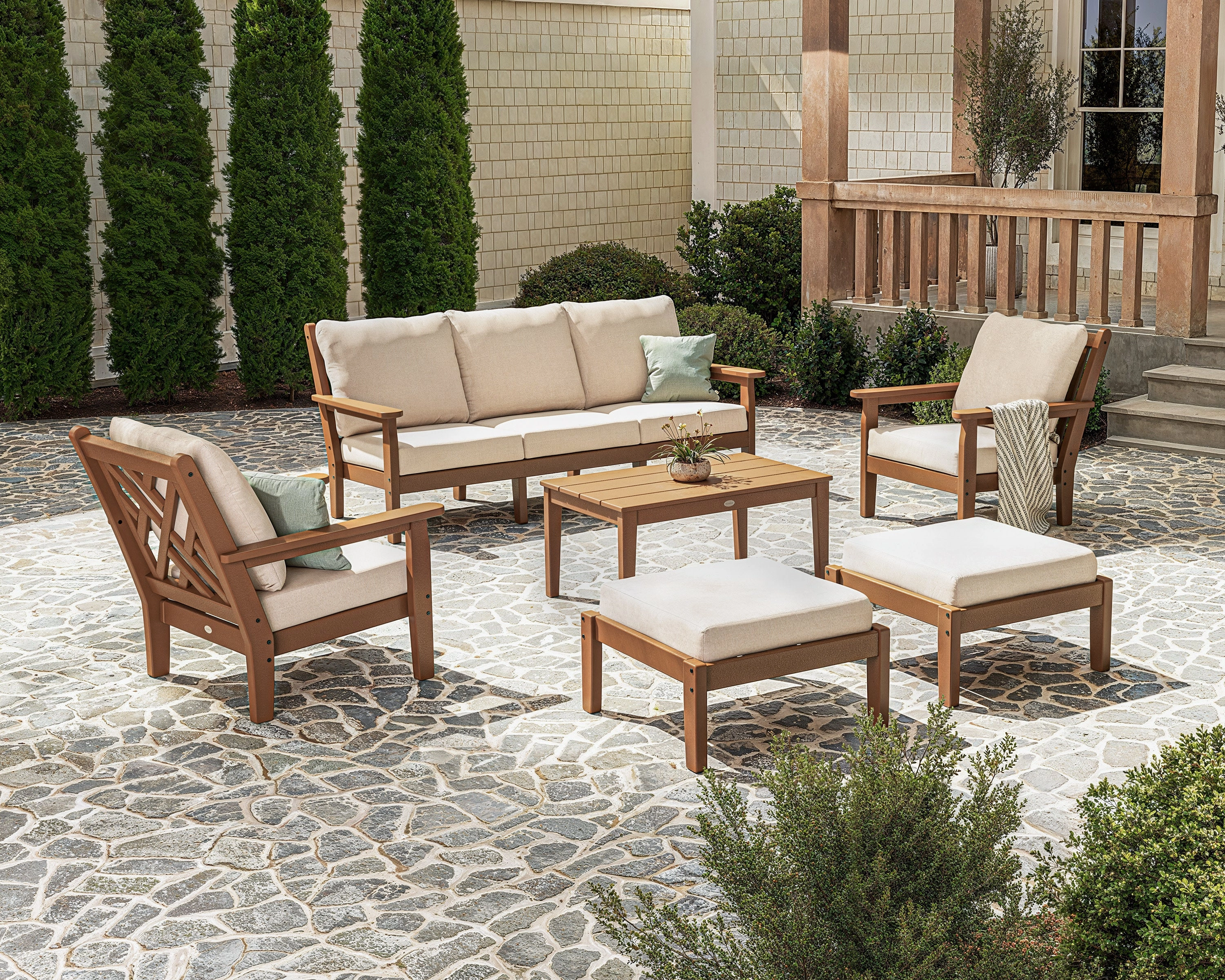 Chippendale 6-Piece Lounge Sofa Set