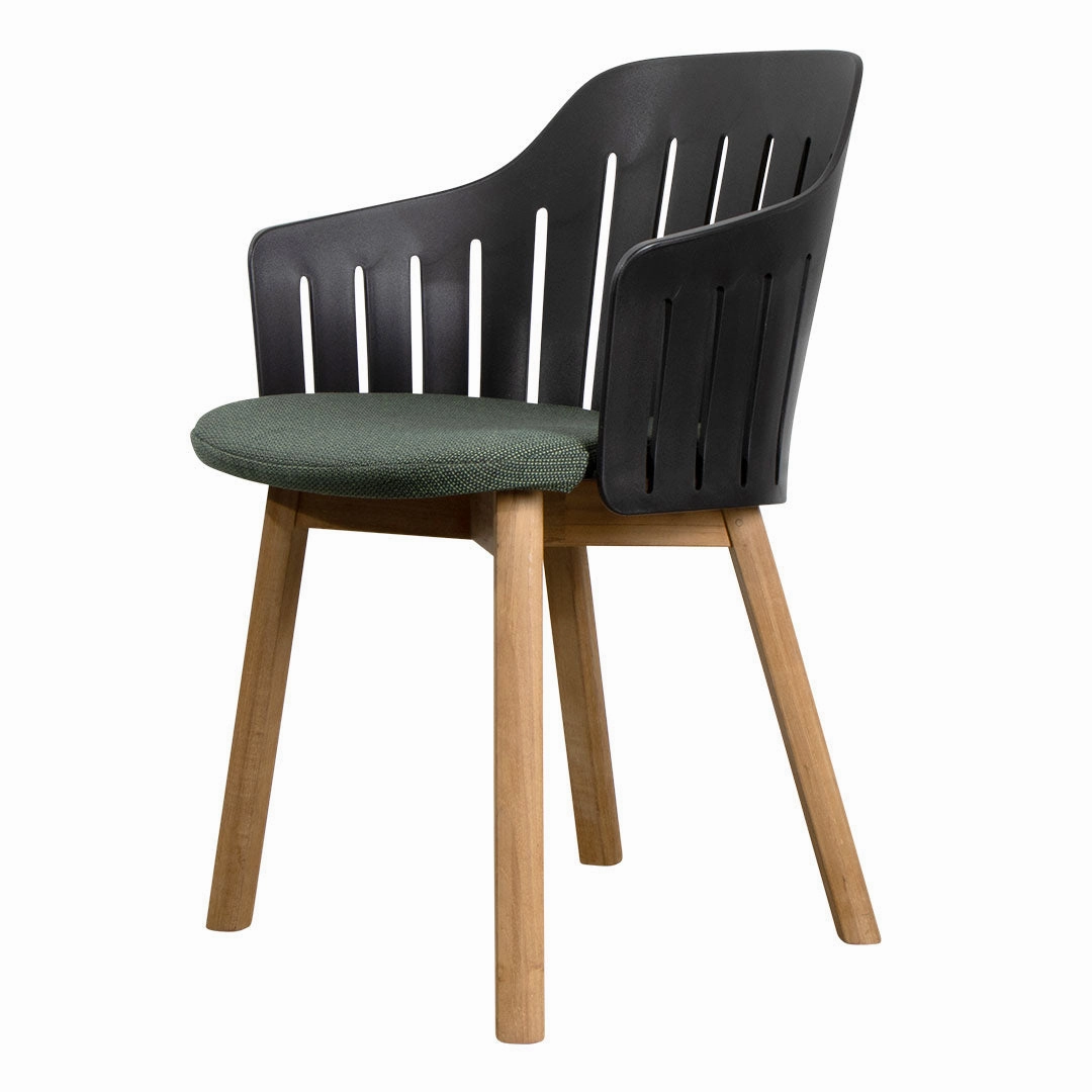 Choice Outdoor Chair - Wood Base - w/ Seat Cushionoutdoor patio dining furniture set