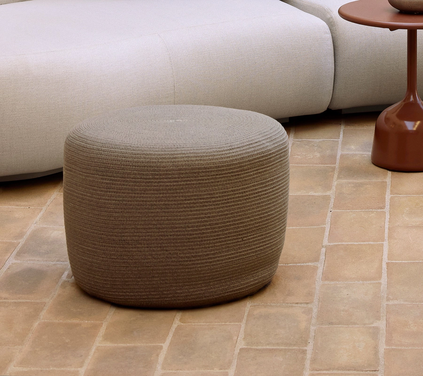 Circle footstool small