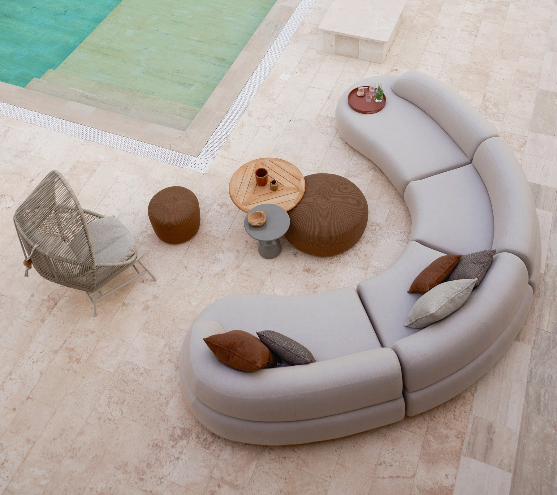 Circle footstool small