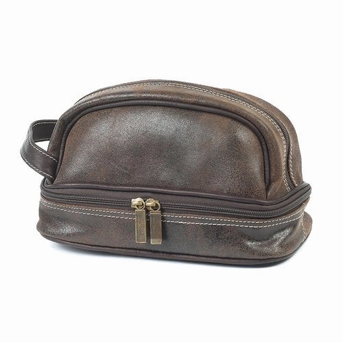 Claire Chase Baltic Leather Toiletry Bag Save Big Today Price Drop Alert