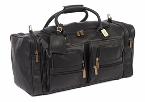 Claire Chase Executive Leather Sports Duffel Bag Grab Your Savings