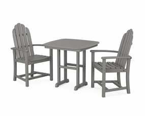 Classic Adirondack 3-Piece Dining Setoutdoor patio furniture set