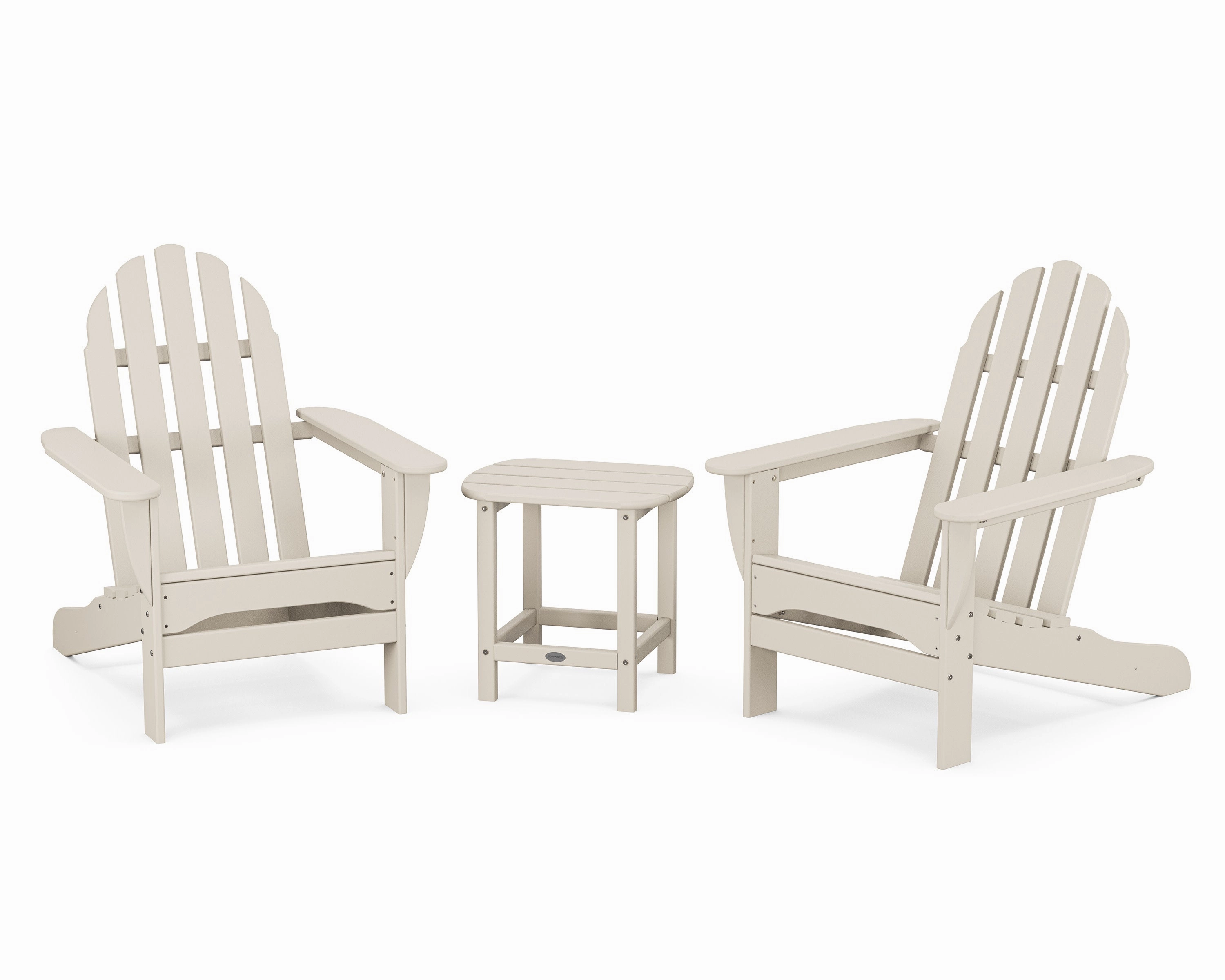 Classic Adirondack 3-Piece Set with South Beach 18" Side Table