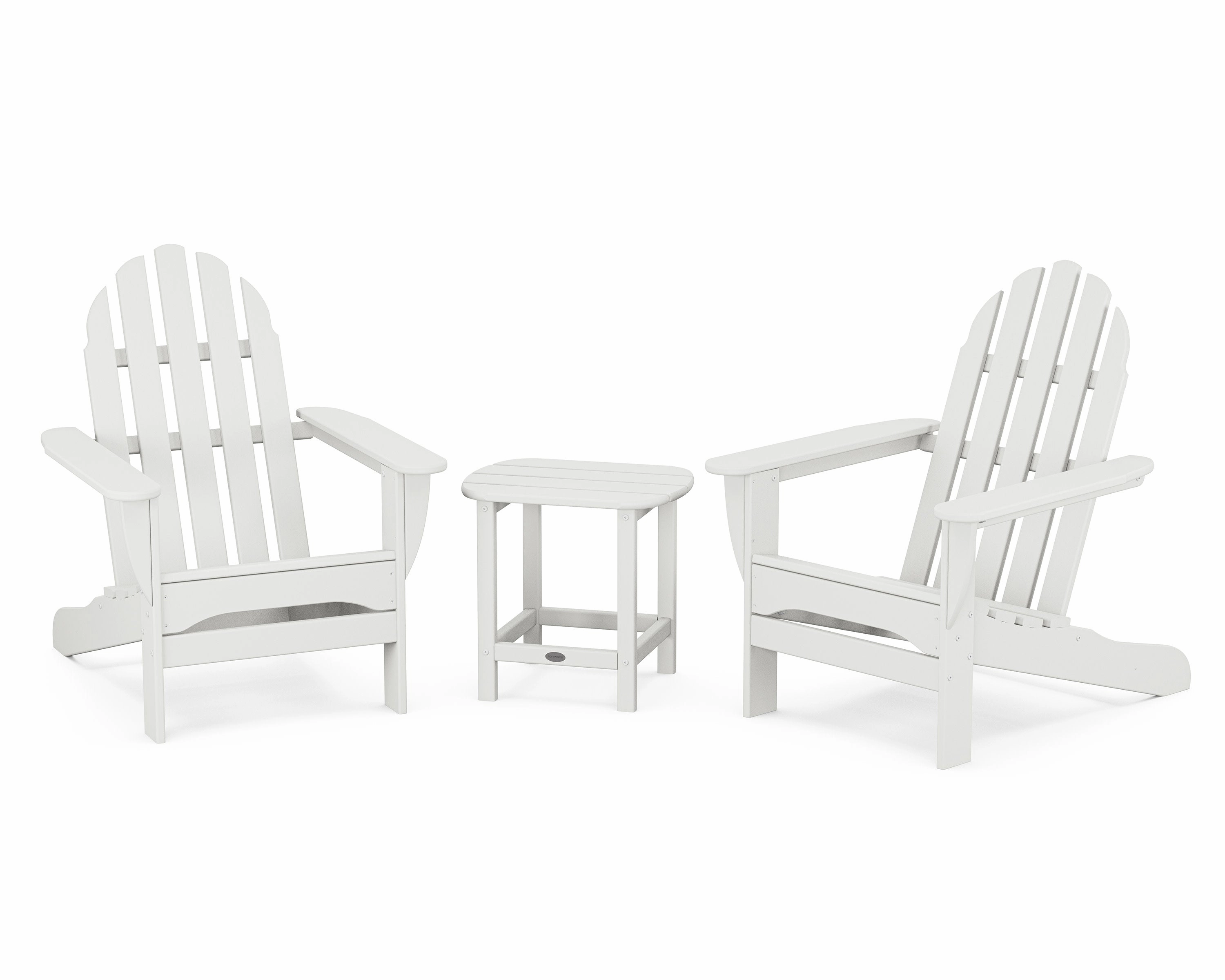 Classic Adirondack 3-Piece Set with South Beach 18" Side Table
