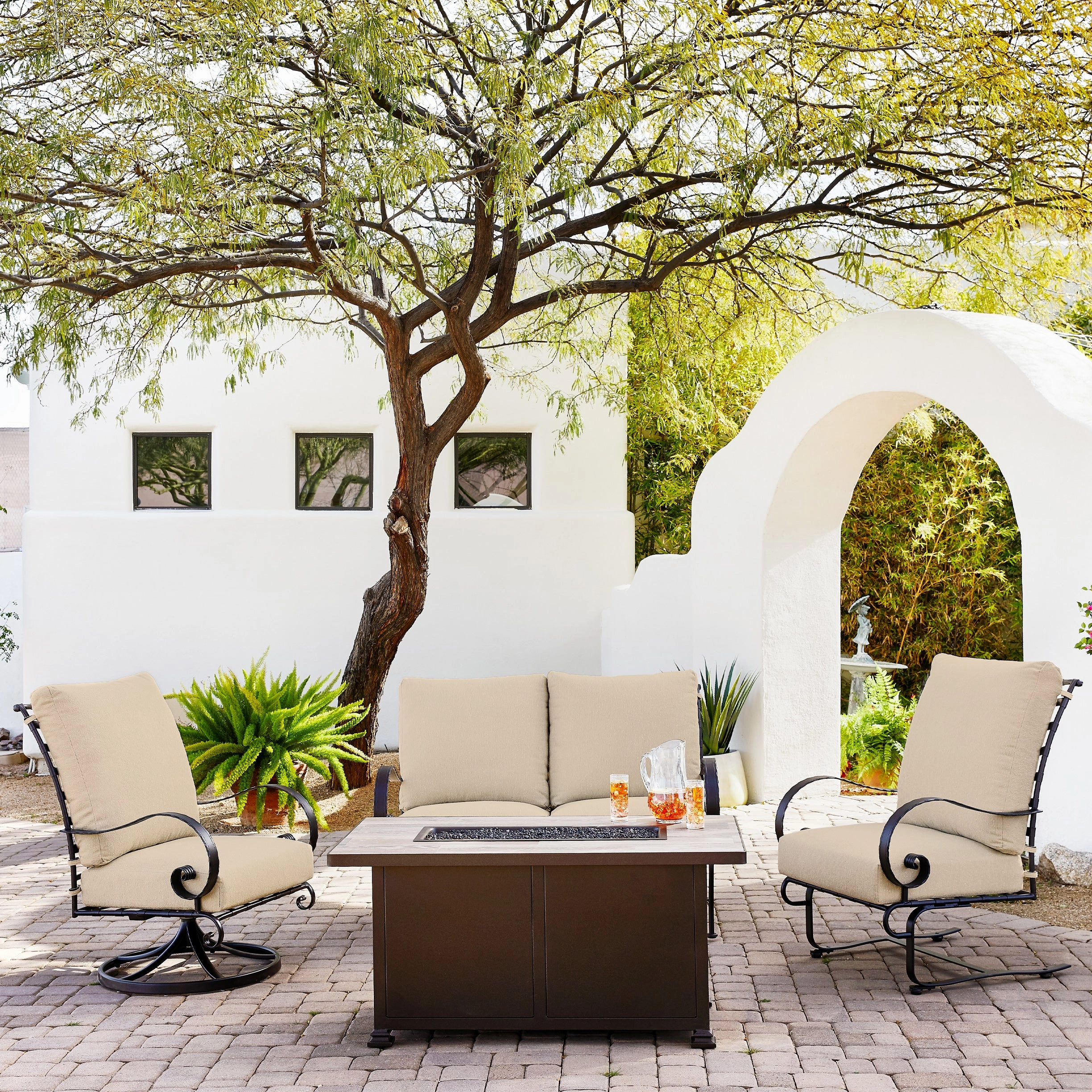 Classico High-Back Swivel Rocker Club Chair