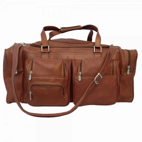 Piel Leather 24" Duffel Bag With Pockets Grab Your Hot Pick