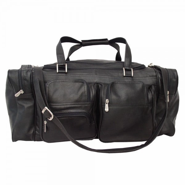 Piel Leather 24" Duffel Bag With Pockets Hot Price Drop