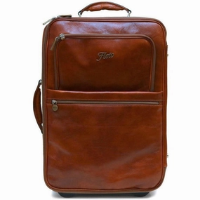 Floto Leather Fc Pull Trolley Luggage Save Big Today