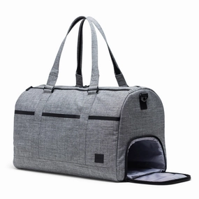Special Deal Frenzy Herschel Tech Novel Duffle - Raven Crosshatch