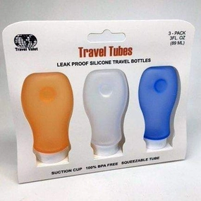 Travel Tubes - Leak Proof Silicone Travel Bottles - 3 Pack | 3Fl Oz. Bottles EndofWeek Deals