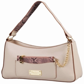 Pierre Cardin Nydia Hobo Handbag With Chain Pouch | Cream Hot Offer Ending Soon