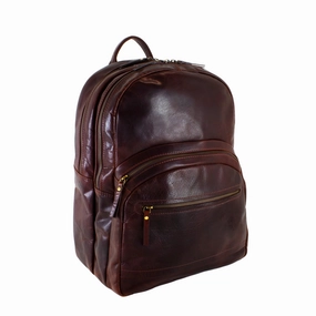Limited Stock Offer Flash Offer Today Cheyenne Hand-Stained Water Buffalo 2- Section Backpack W/Usb Connectivity