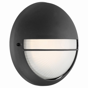 Clifton LED Bulkhead BlackOutdoor wall sconces with motion sensor