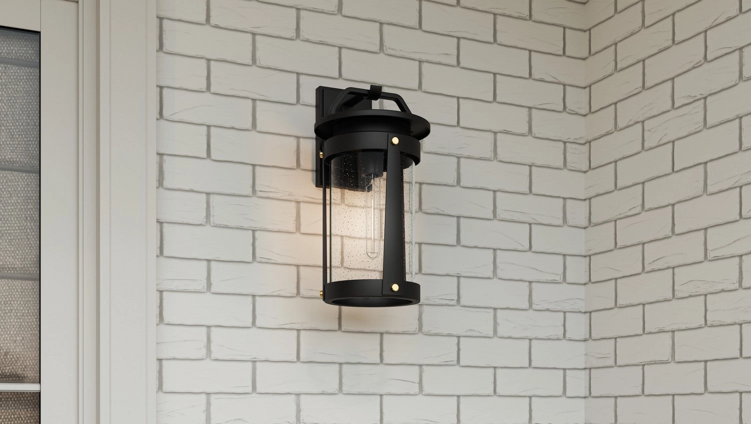 Clifton One Light Outdoor Wall Mount Earth Black