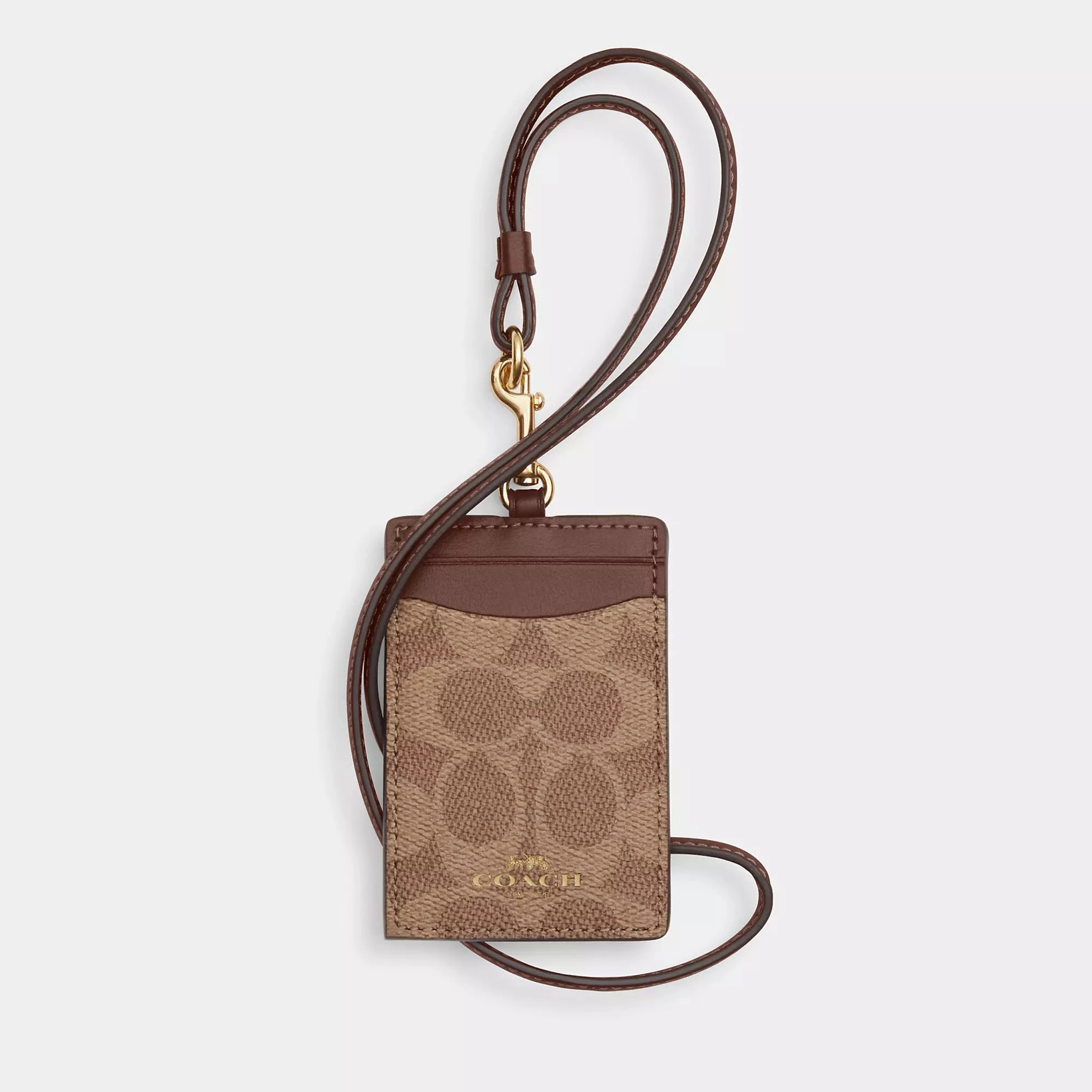 Coach Outlet Id Lanyard In Signaure Canvas Trending Deals Today