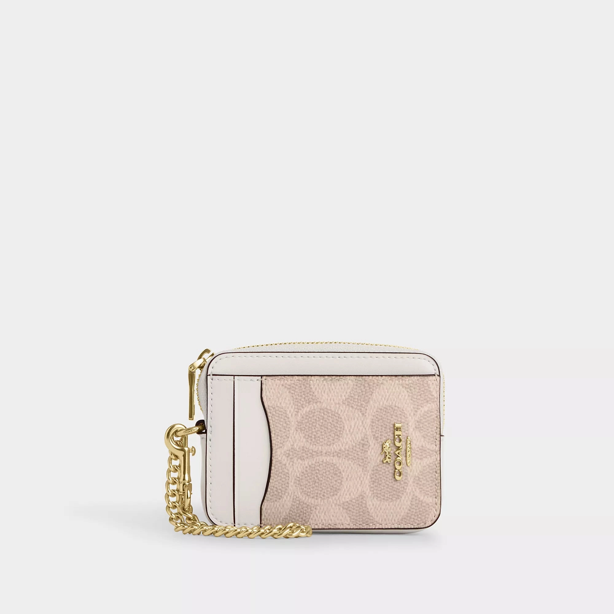 Perfect Gift Offer Gift Ideas Galore Coach Outlet Zip Card Case In Signature Canvas