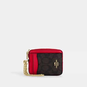 Weekend Sale Special Coach Outlet Zip Card Case In Signature Canvas