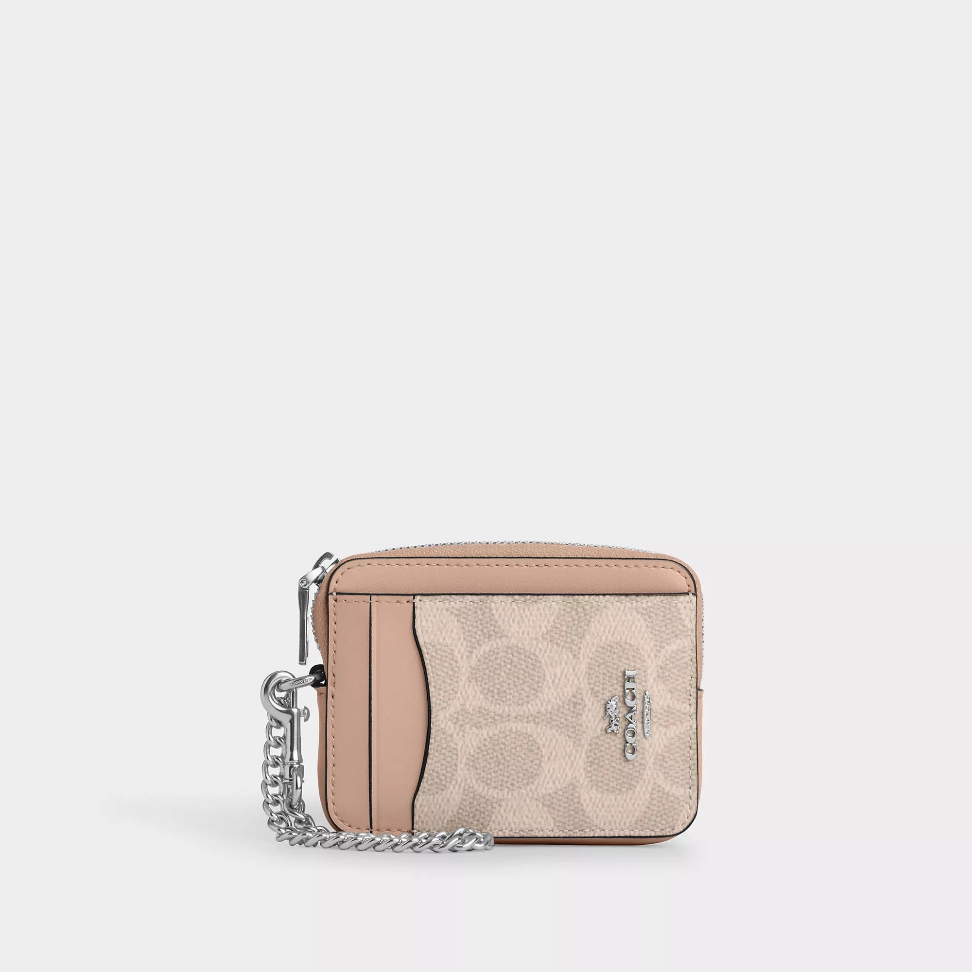 Coach Outlet Zip Card Case In Signature Canvas Clearance Savings Now MustHave Deal