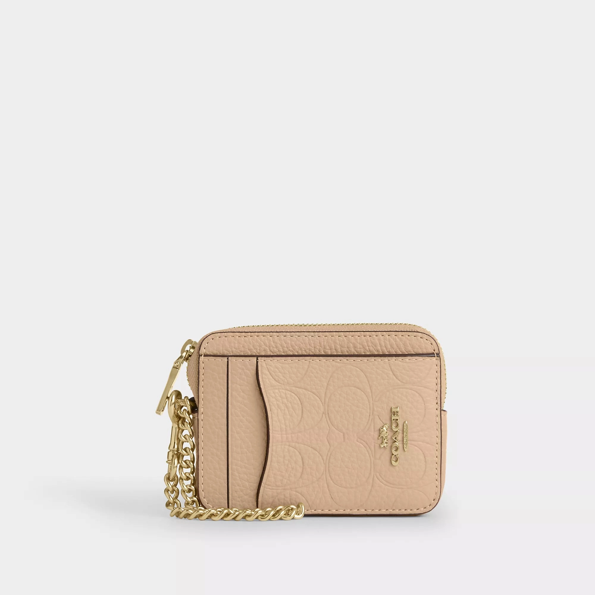GiftWorthy Sale Coach Outlet Zip Card Case In Signature Leather