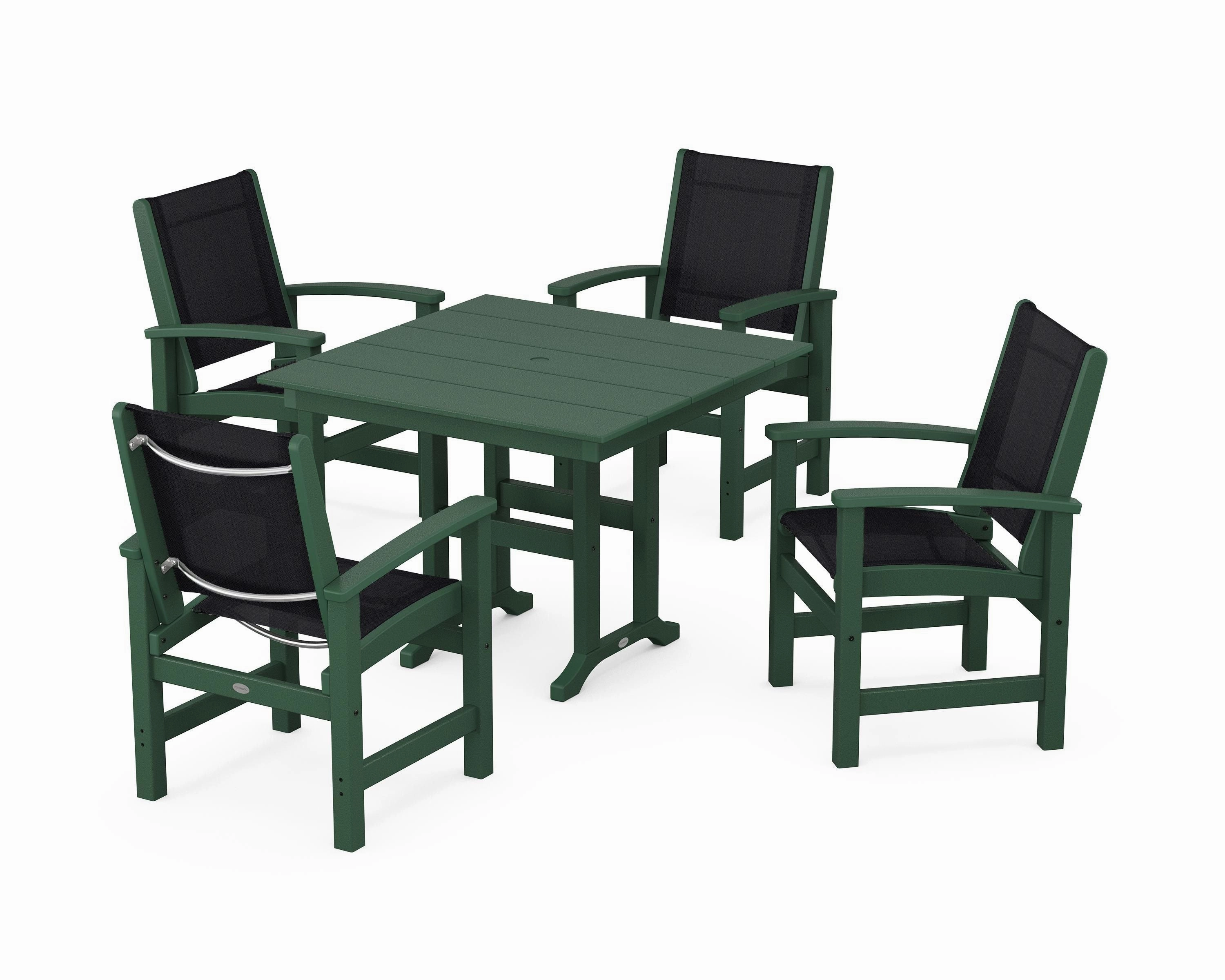 Coastal 5-Piece Farmhouse Dining Set