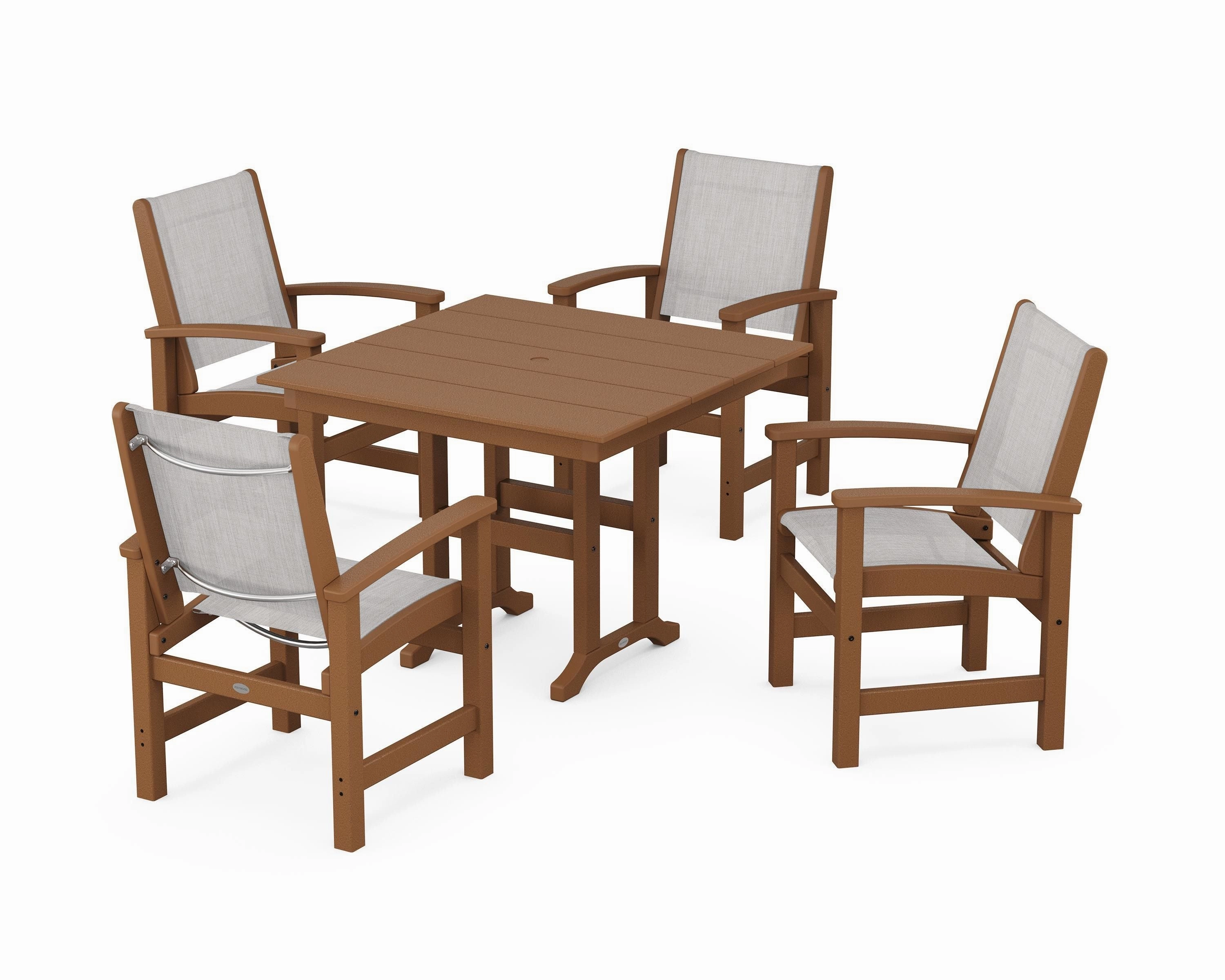Coastal 5-Piece Farmhouse Dining Set