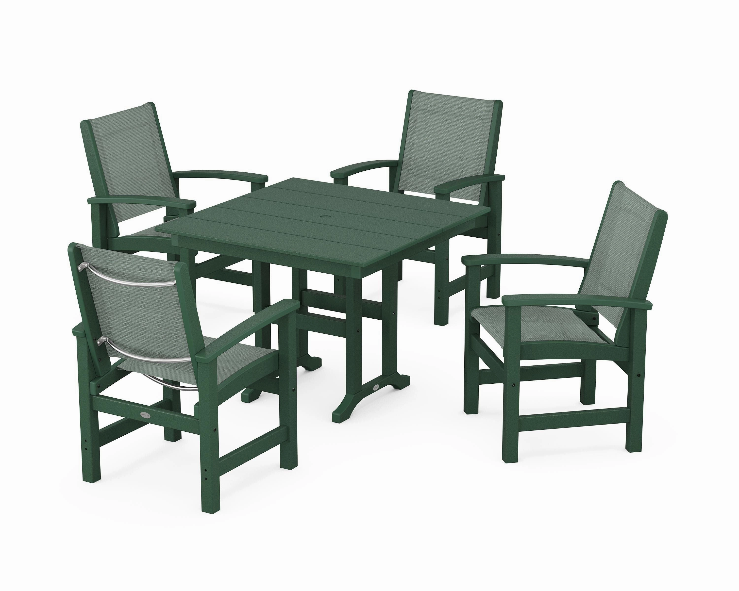Coastal 5-Piece Farmhouse Dining Set