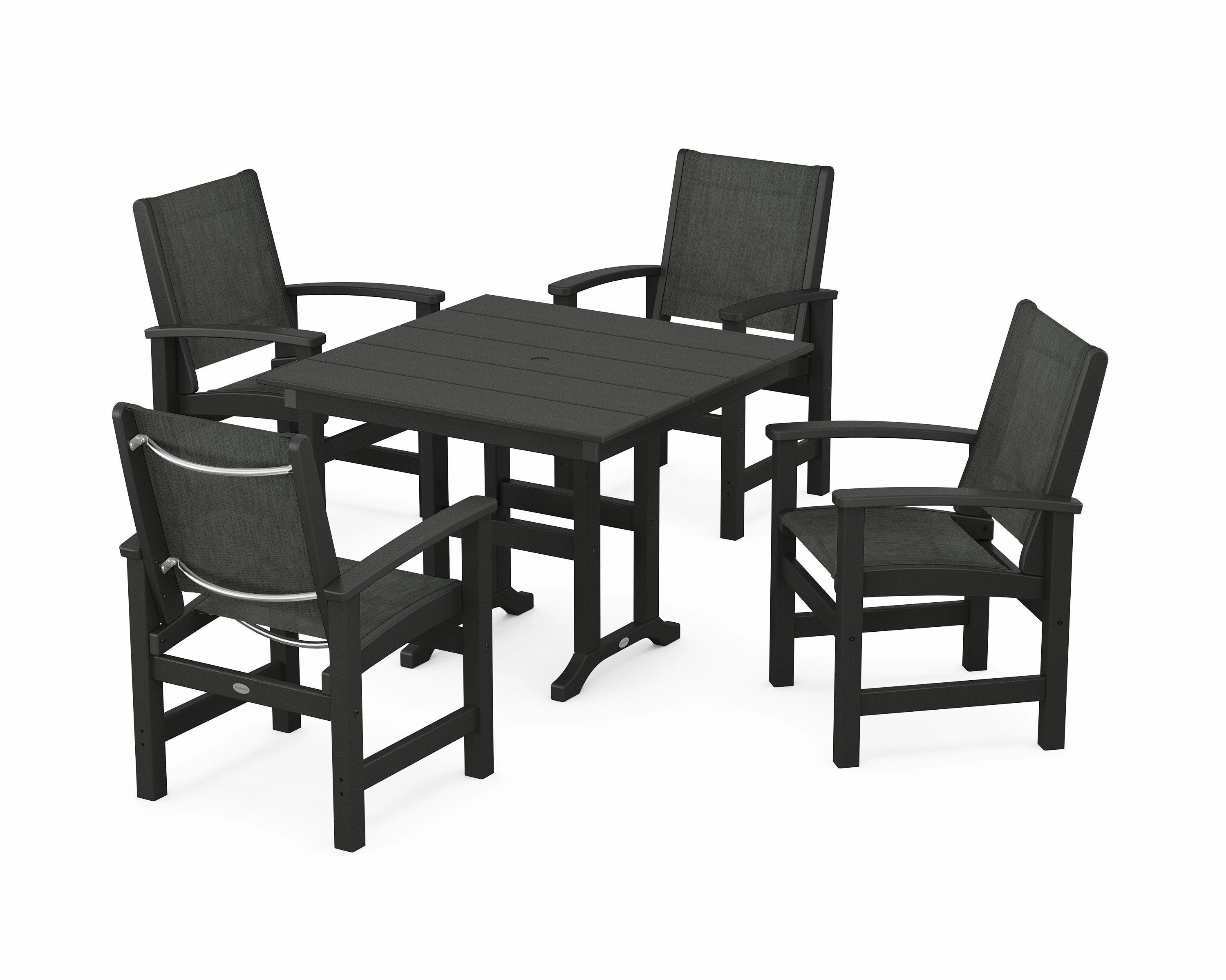 Coastal 5-Piece Farmhouse Dining Set