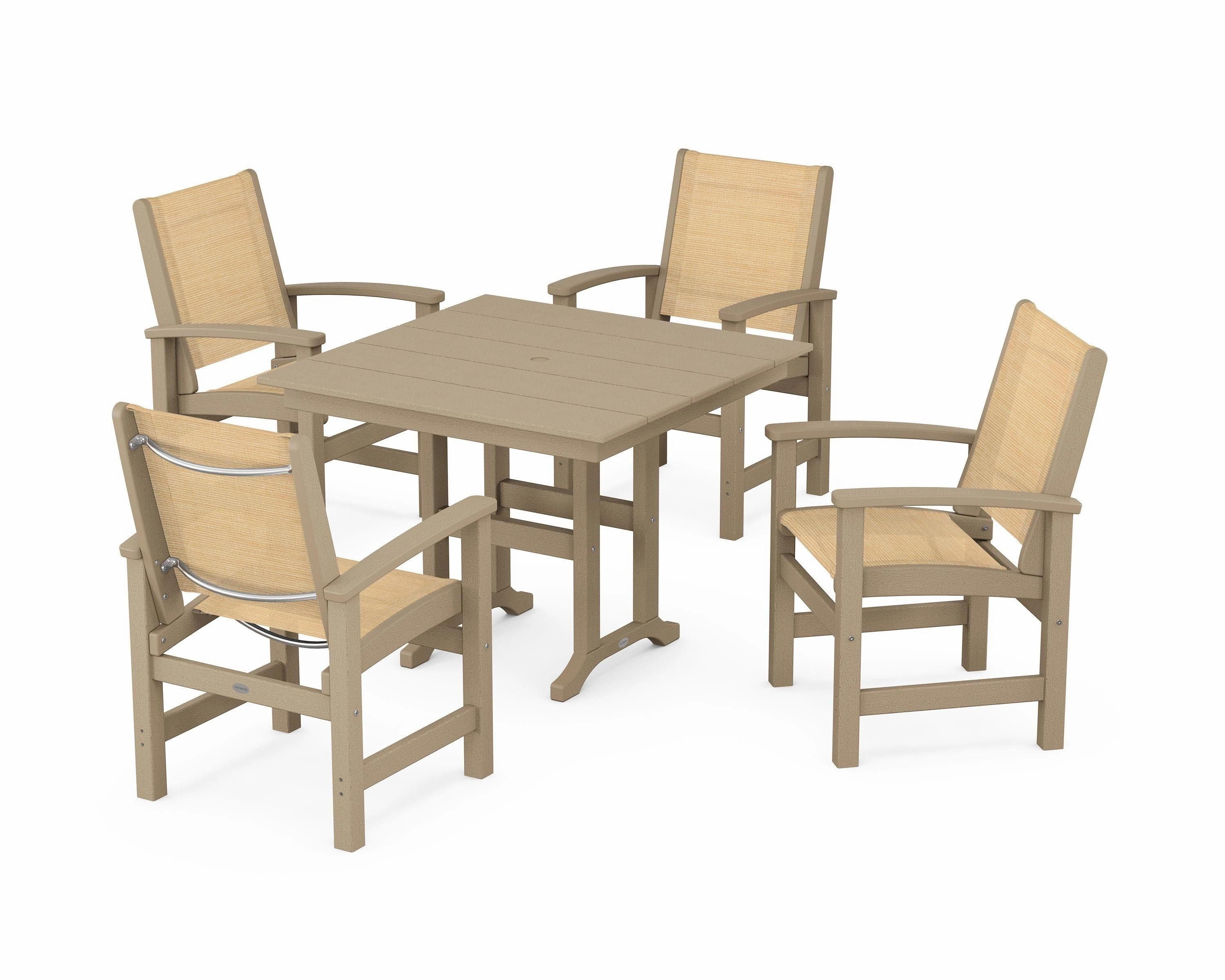 Coastal 5-Piece Farmhouse Dining Set