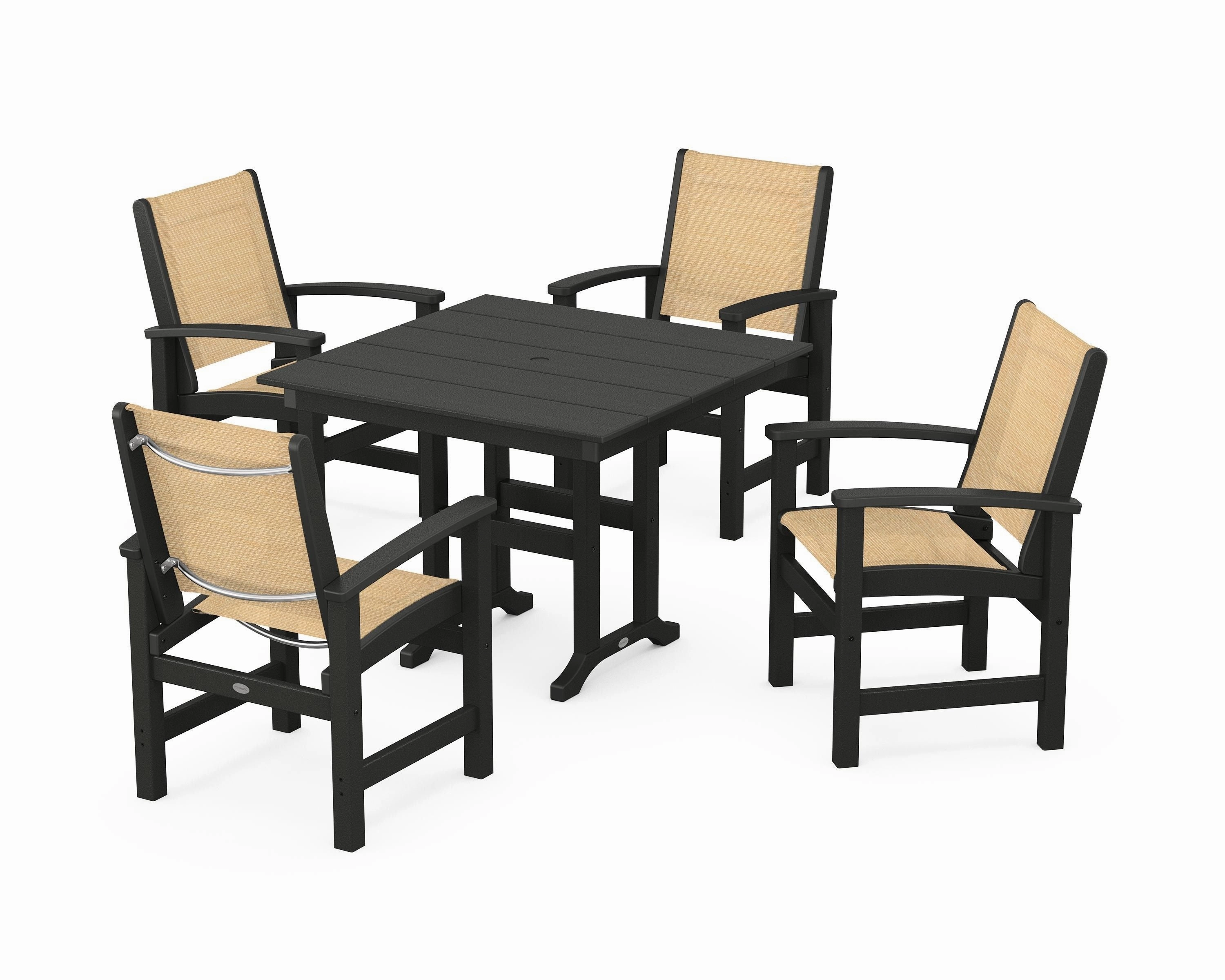 Coastal 5-Piece Farmhouse Dining Set
