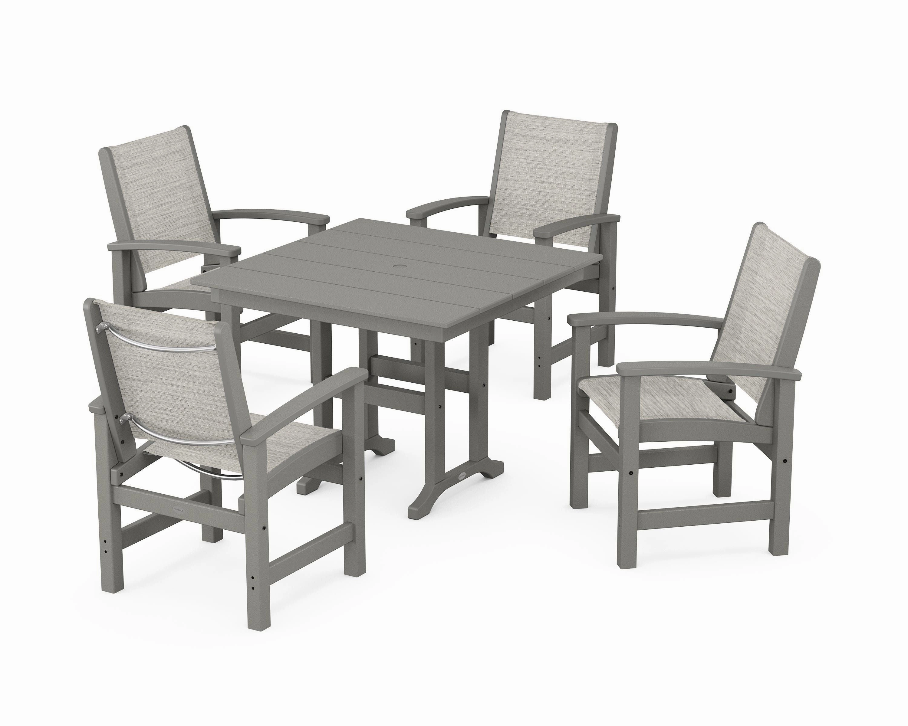Coastal 5-Piece Farmhouse Dining Set