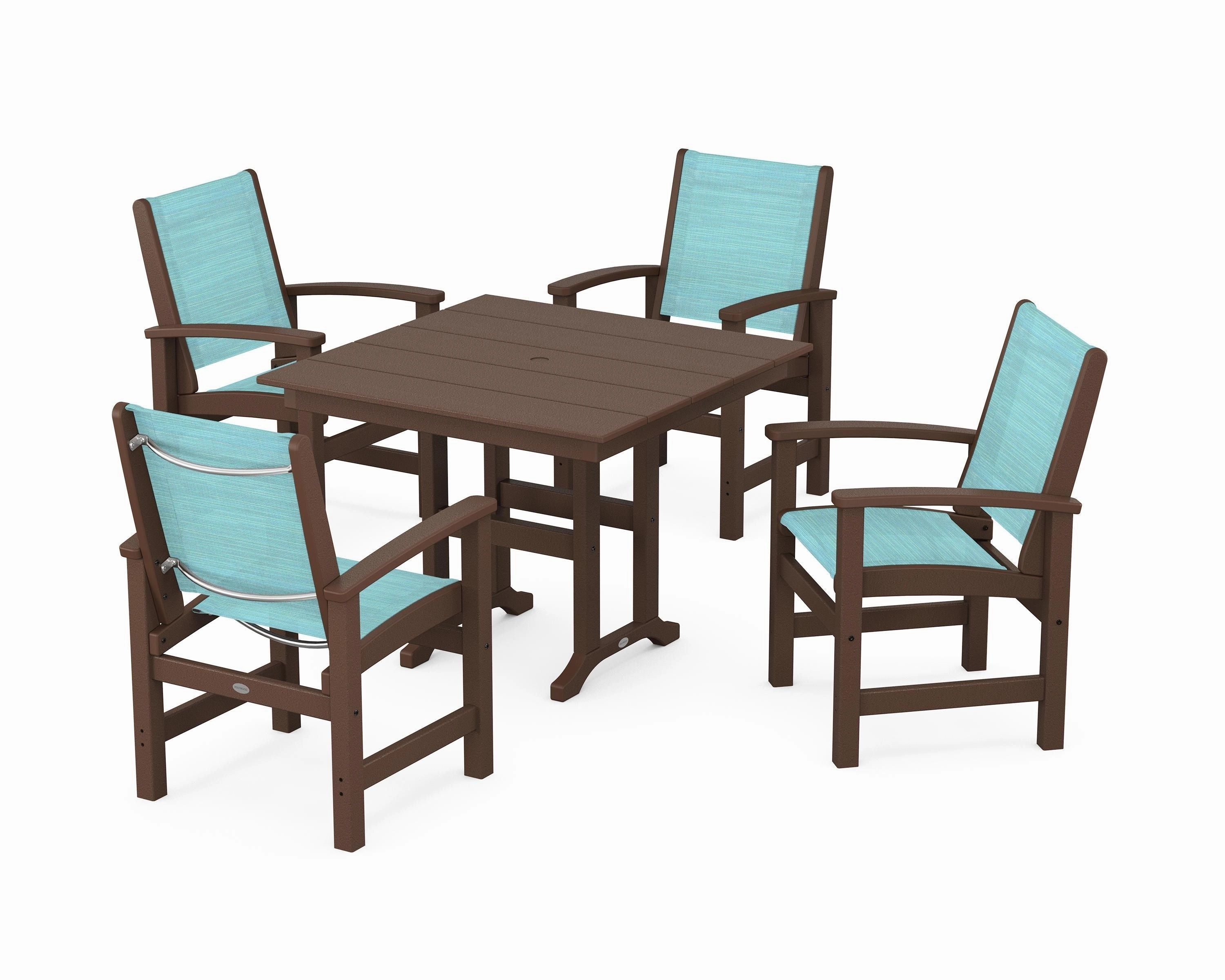 Coastal 5-Piece Farmhouse Dining Set