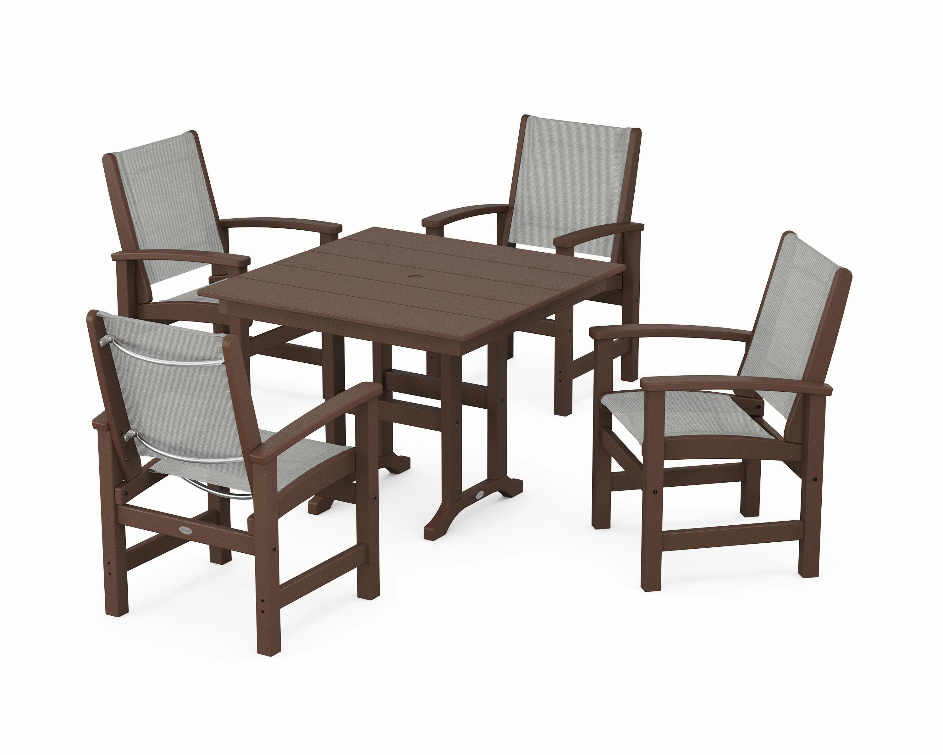 Coastal 5-Piece Farmhouse Dining Set
