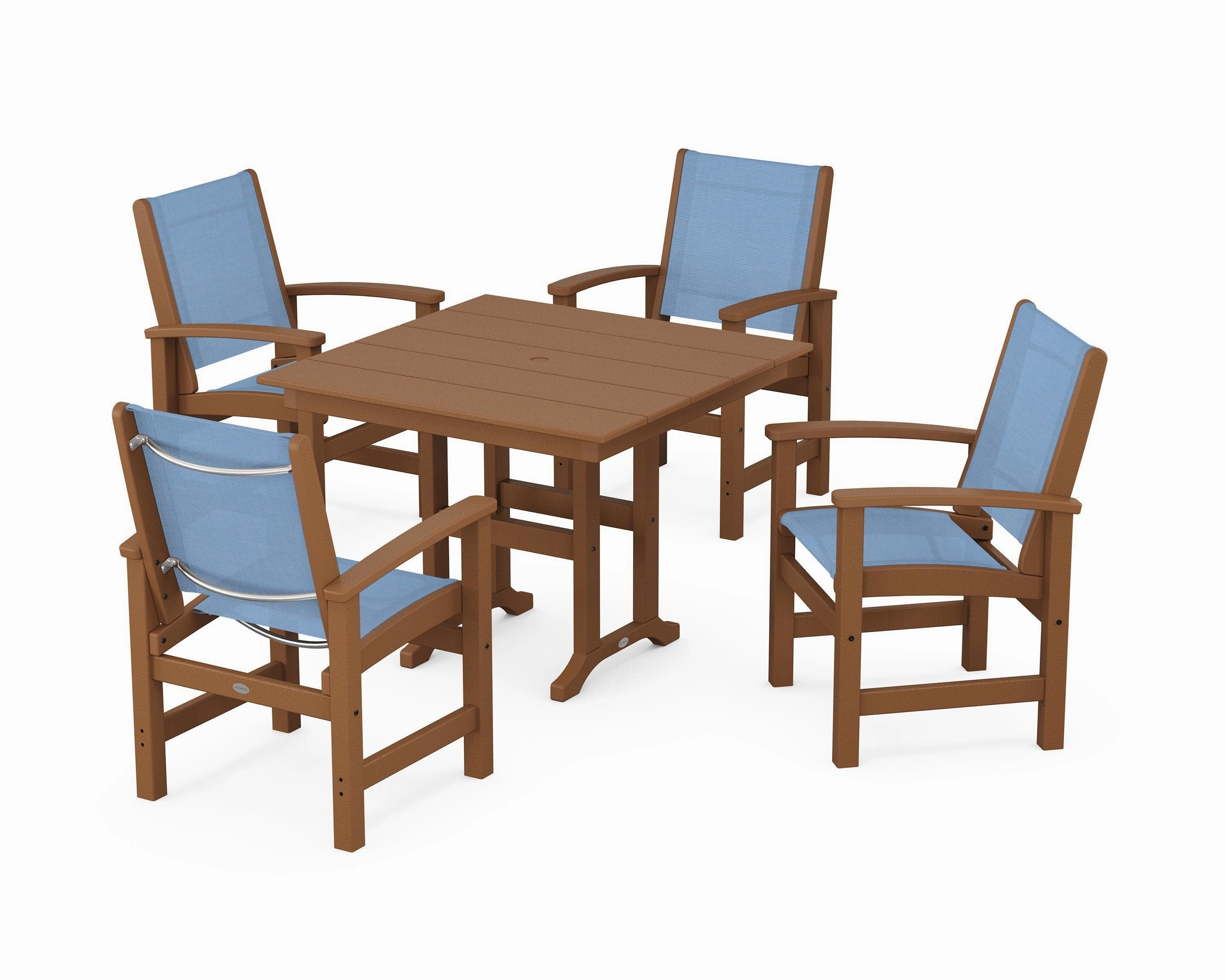 Coastal 5-Piece Farmhouse Dining Set