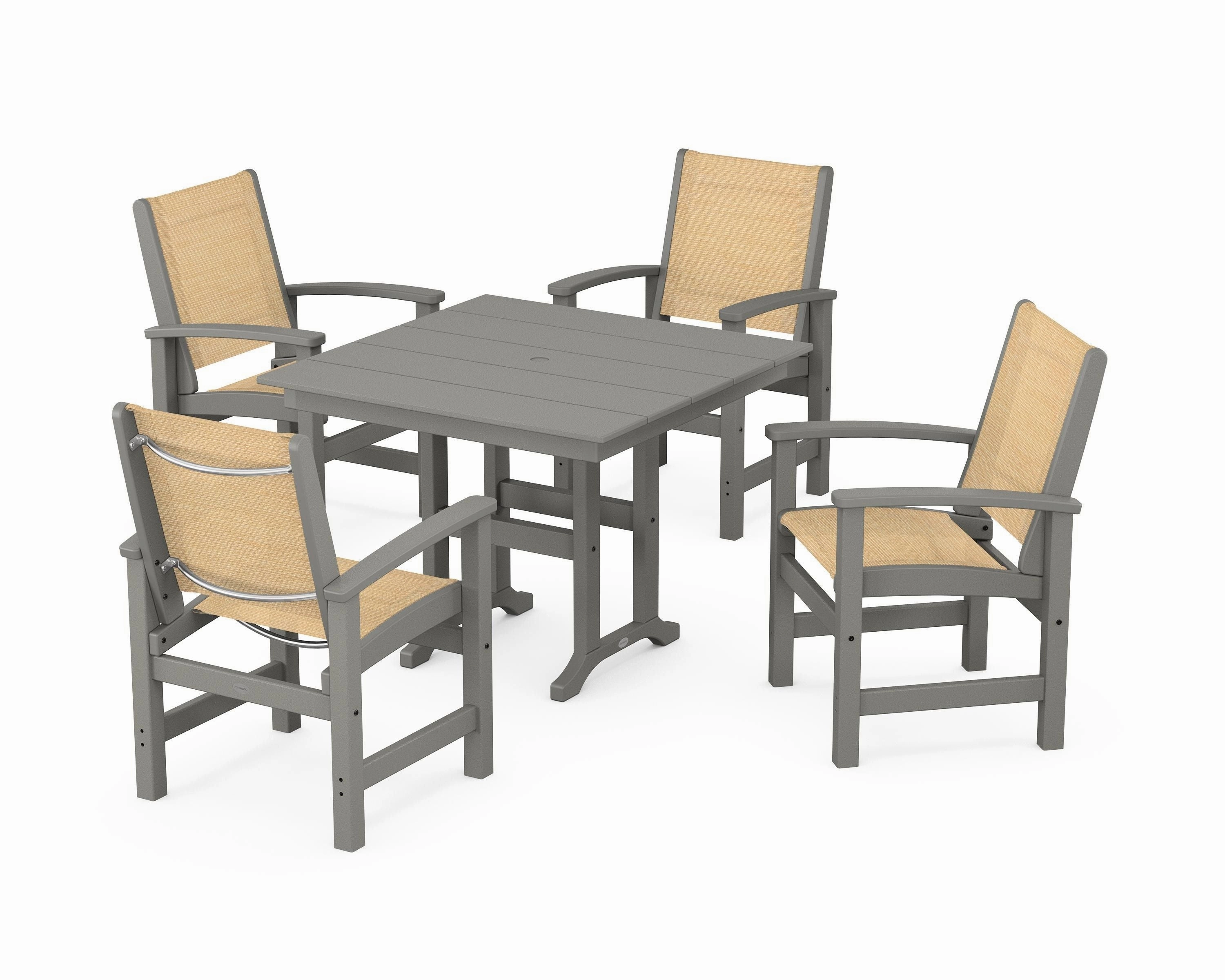 Coastal 5-Piece Farmhouse Dining Set