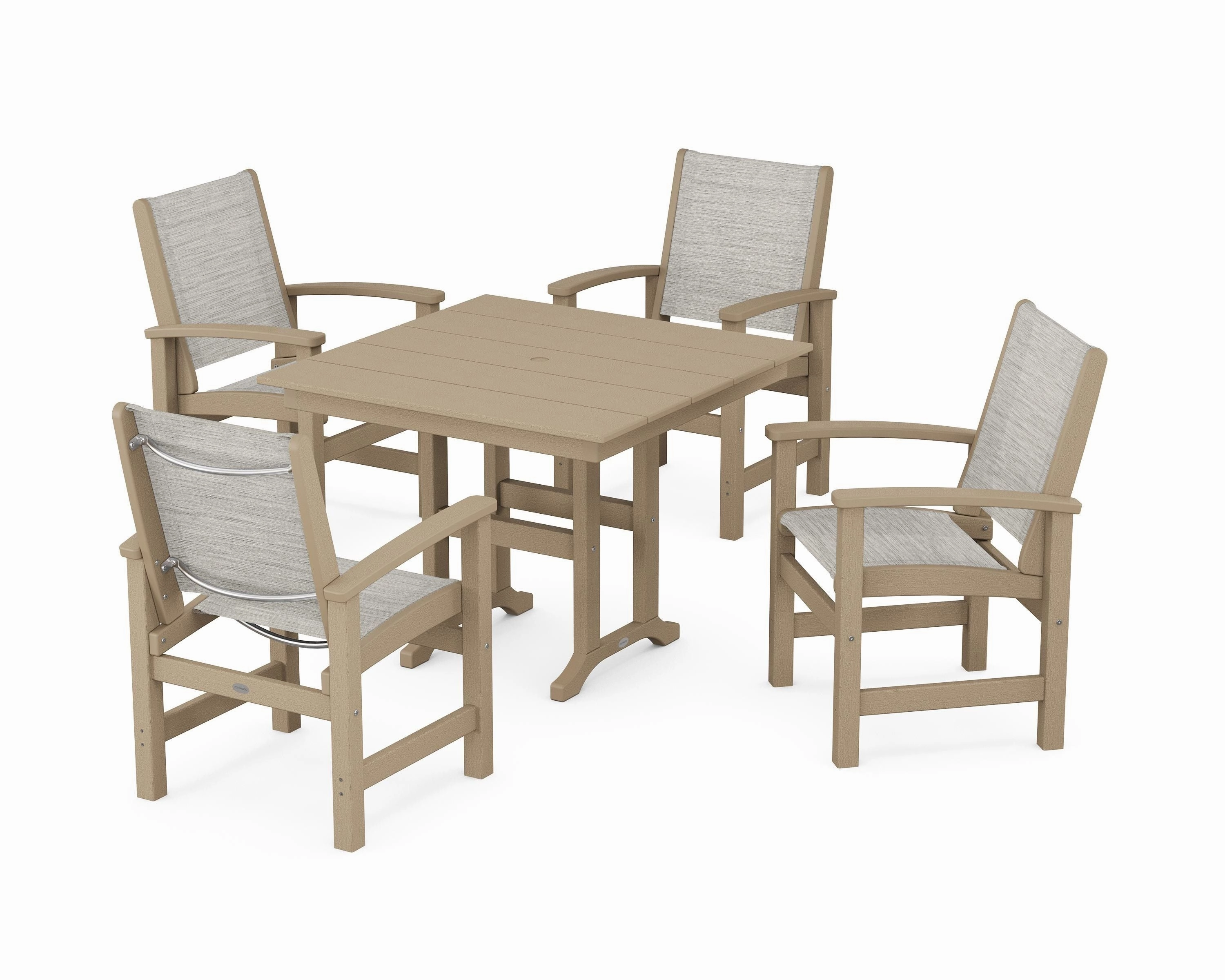 Coastal 5-Piece Farmhouse Dining Set