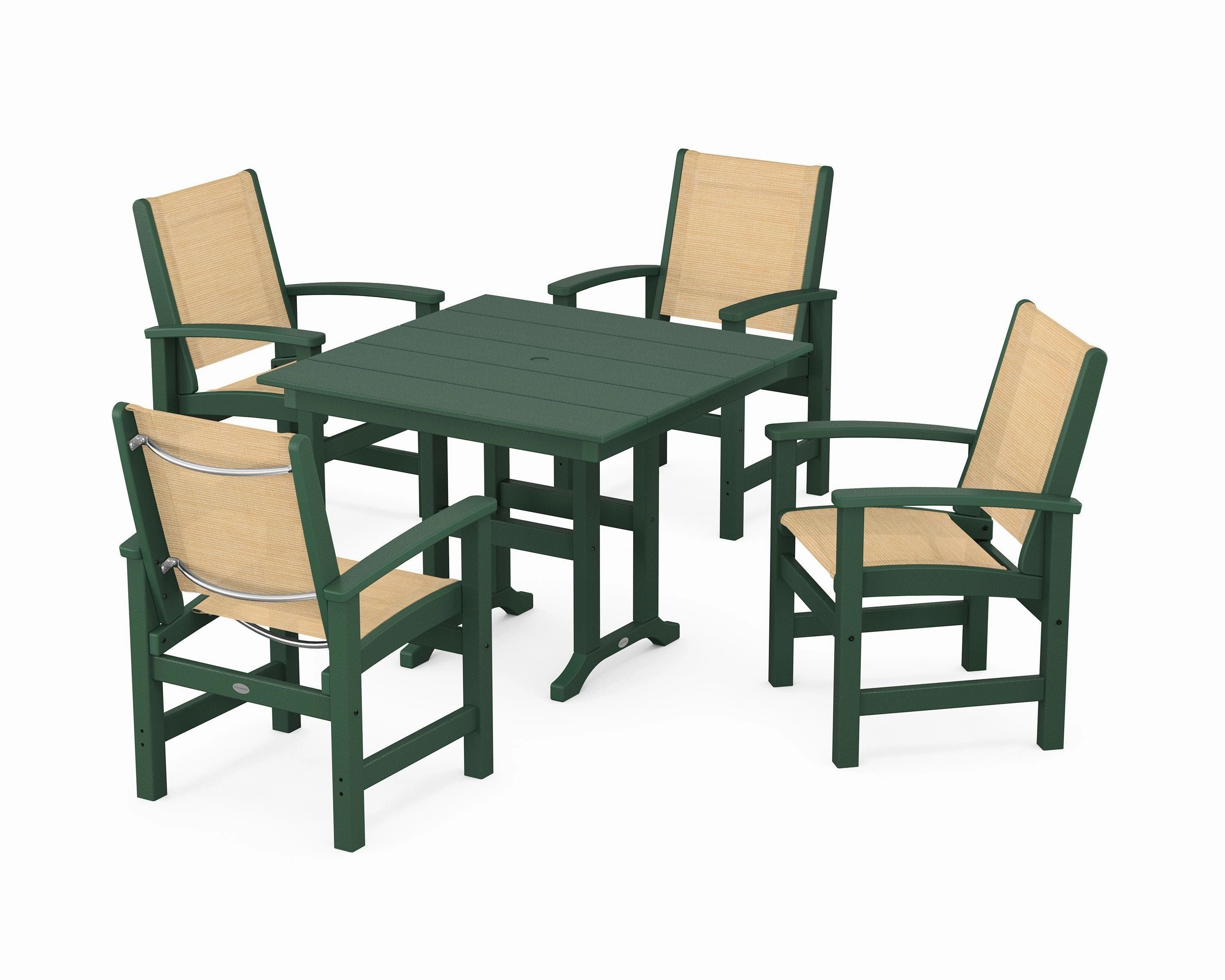 Coastal 5-Piece Farmhouse Dining Set