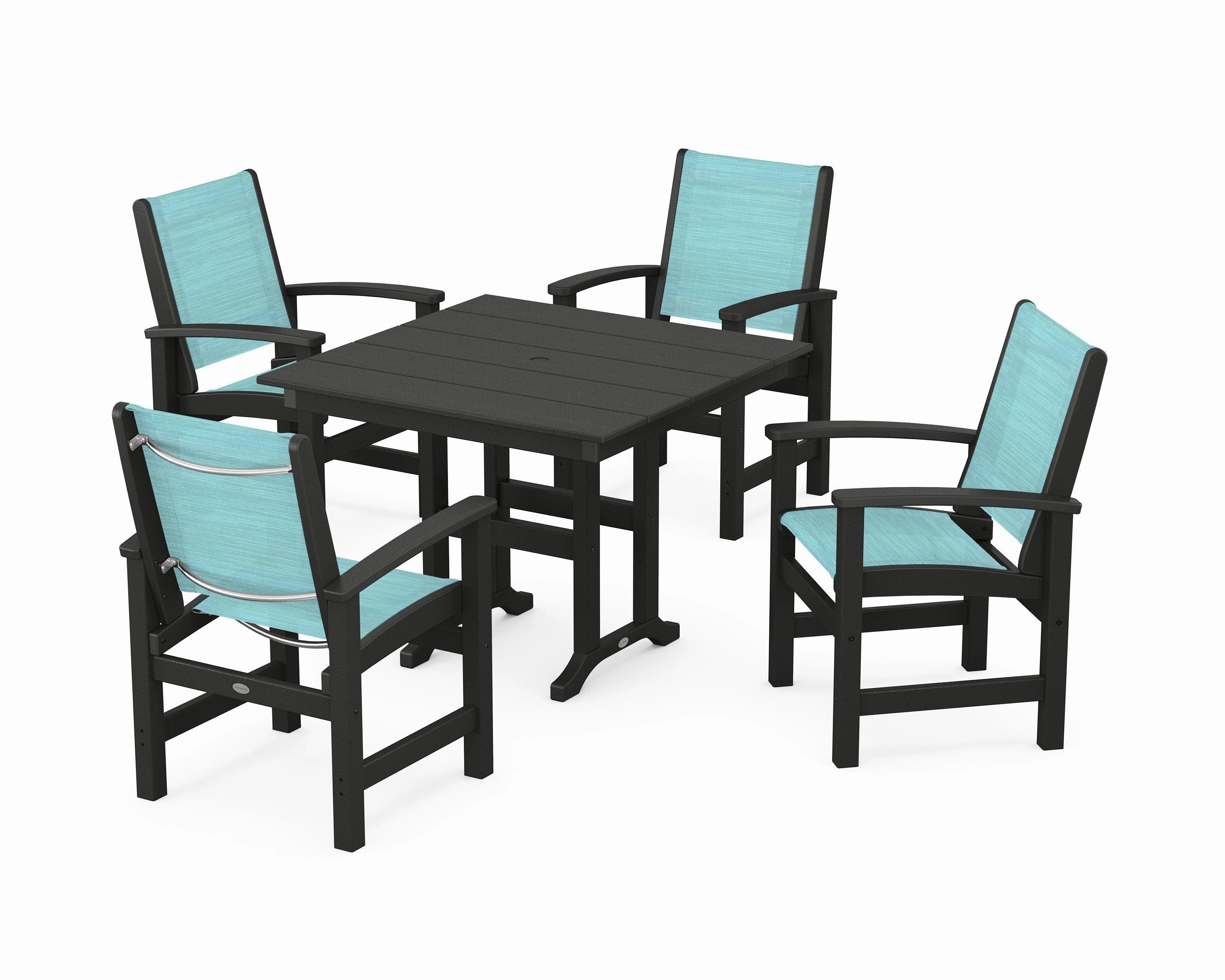 Coastal 5-Piece Farmhouse Dining Set