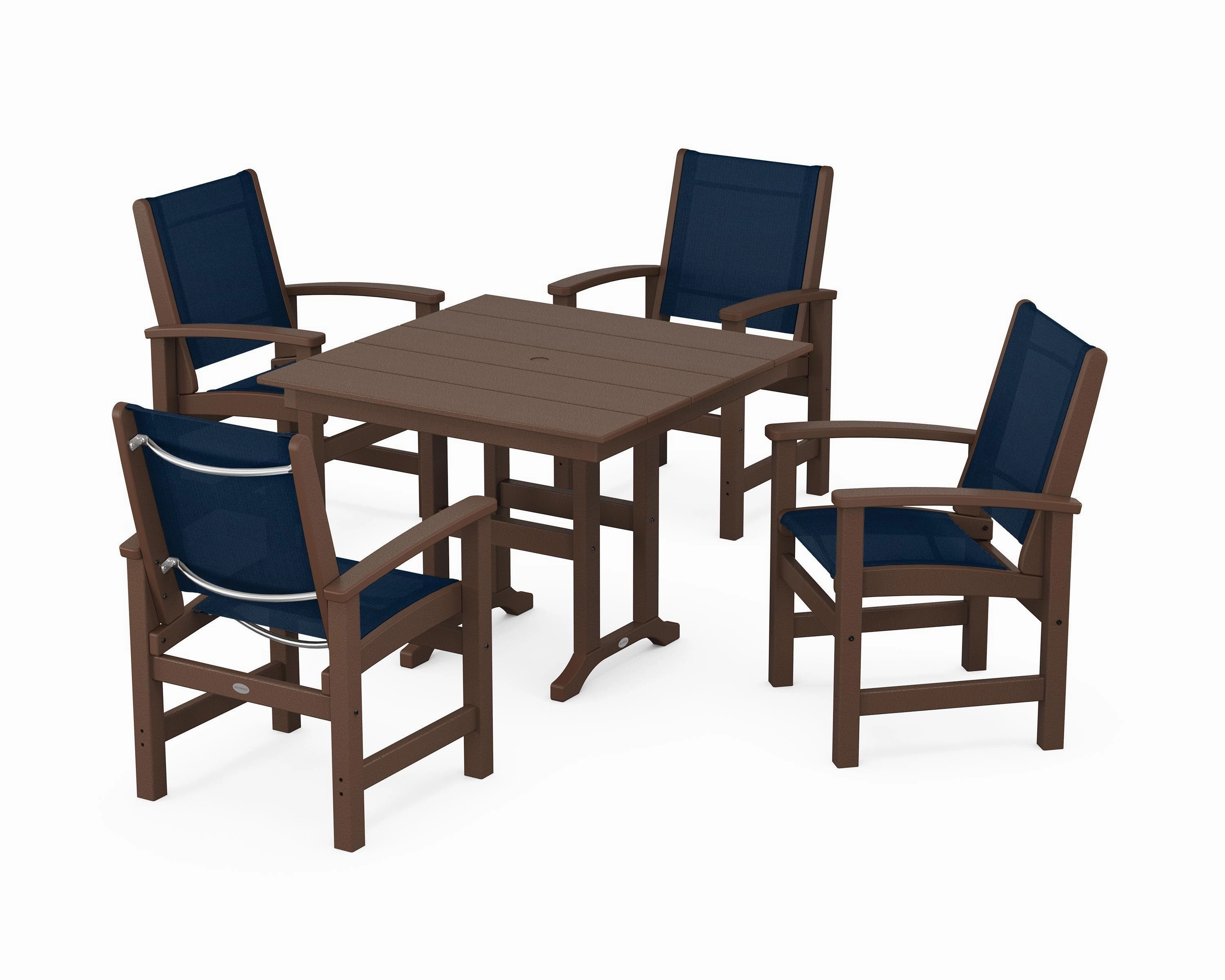 Coastal 5-Piece Farmhouse Dining Set